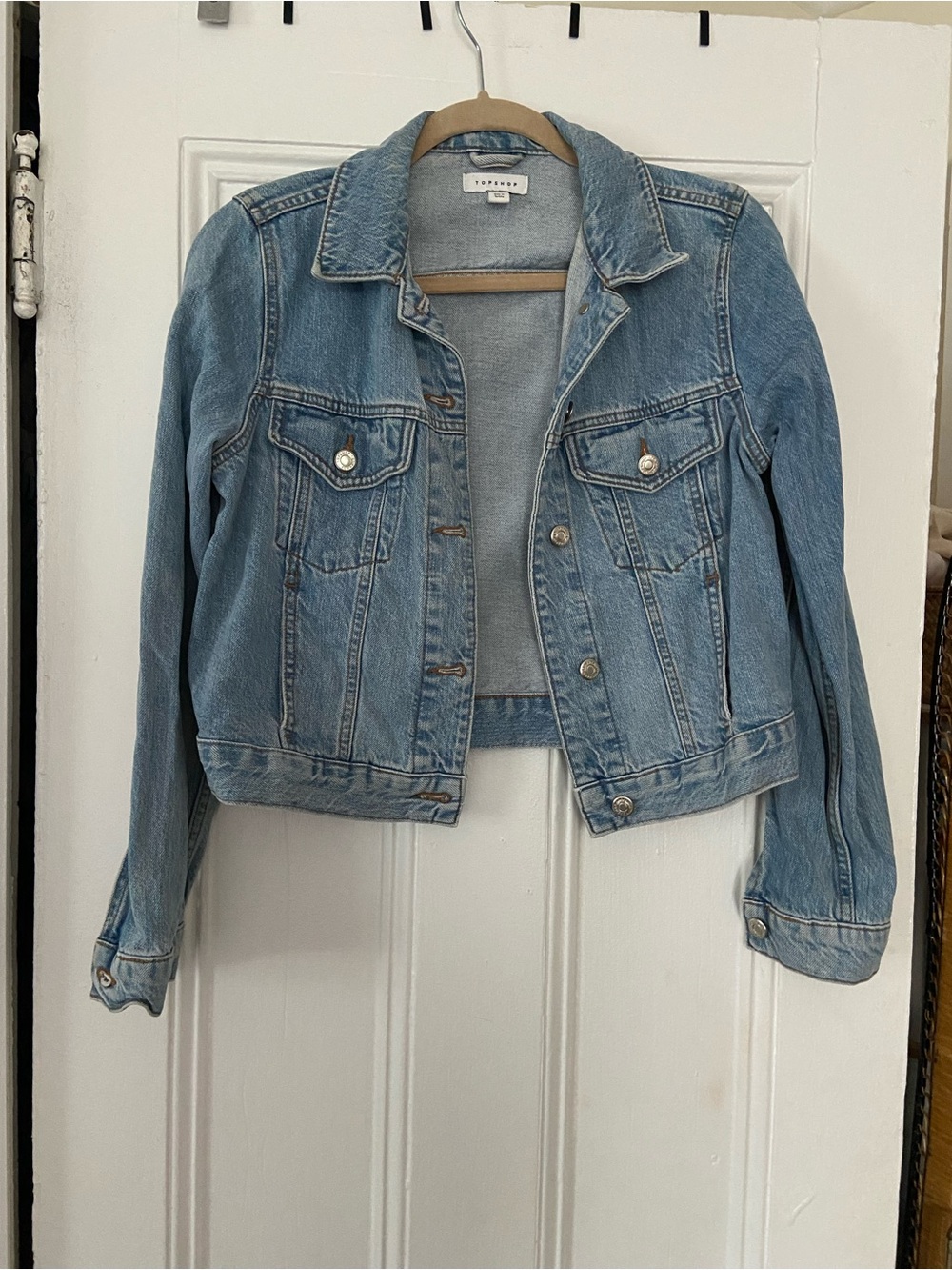 Topshop Light Blue Denim Trucker Jacket